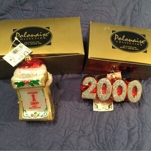 Collectible Millenium Polonaise Glass Ornaments